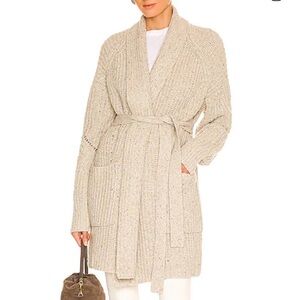 Rag & Bone Light Gray Belted Cardigan
